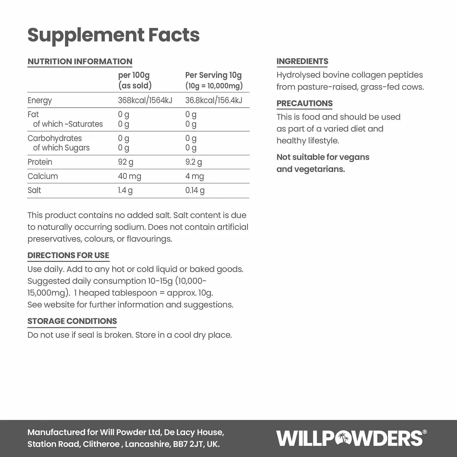 Bovine Collagen Peptides Powder (Family Pack) - Image 9