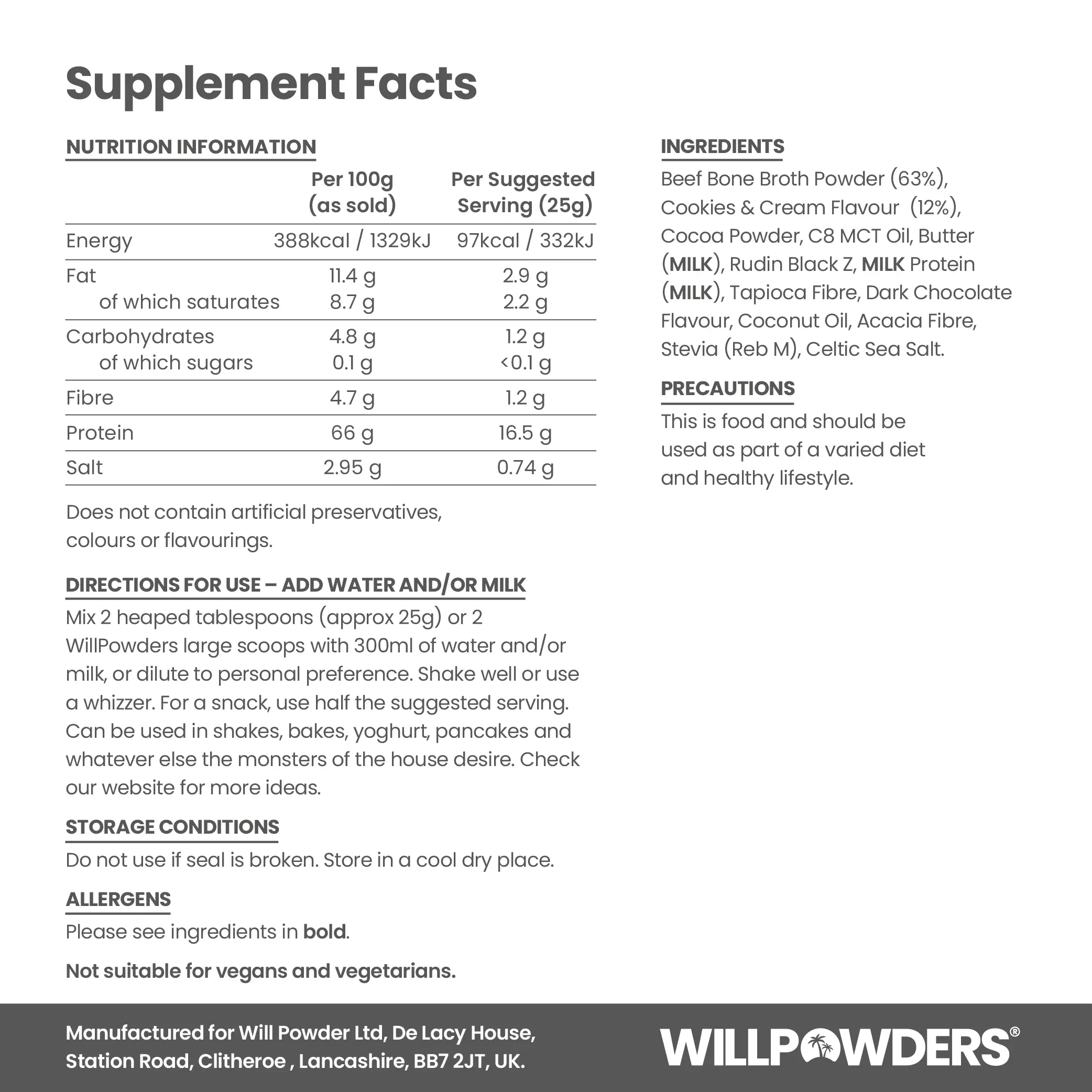 Cookies & Cream Keto Protein Powder - Image 6