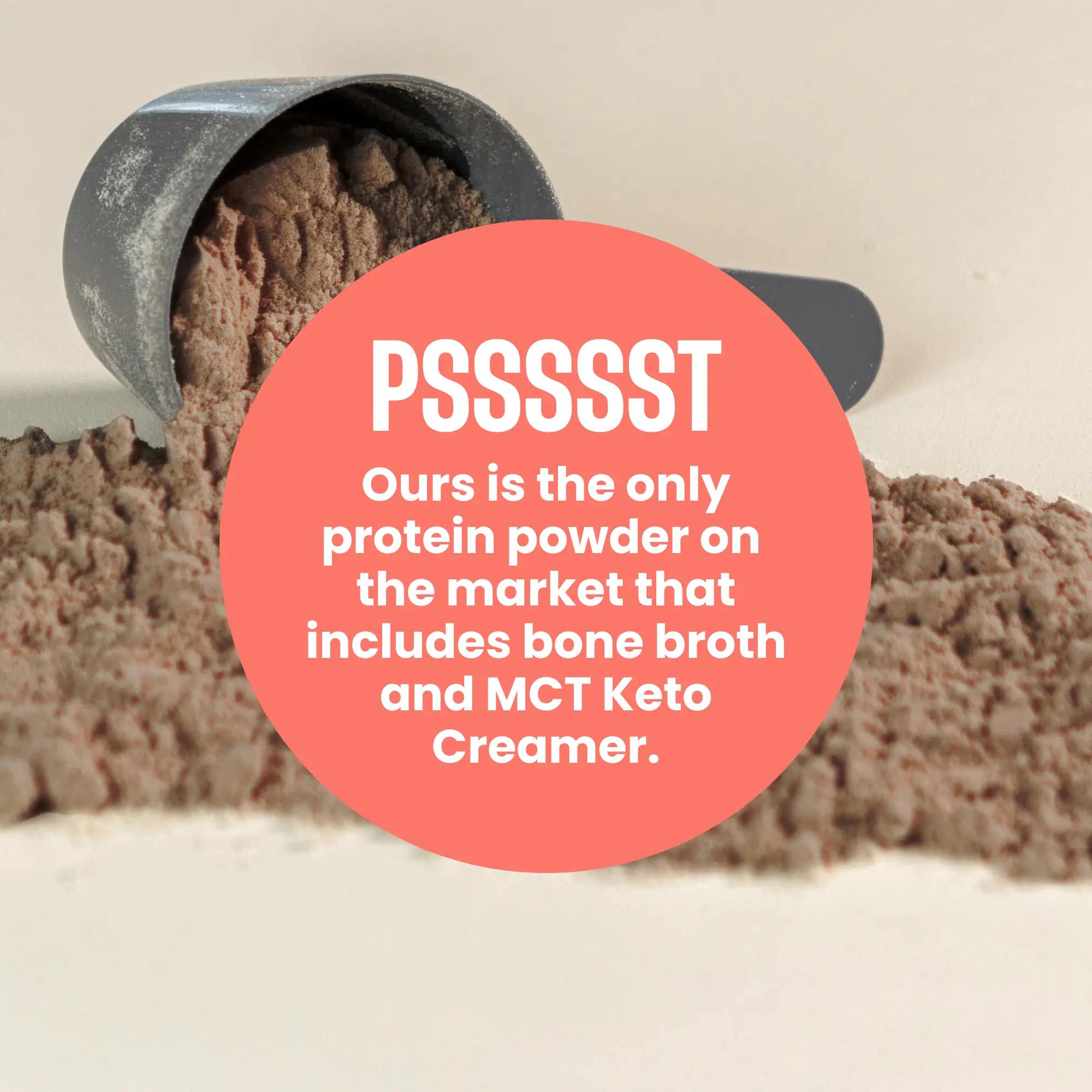 Dark Chocolate Keto Protein Powder - Image 4