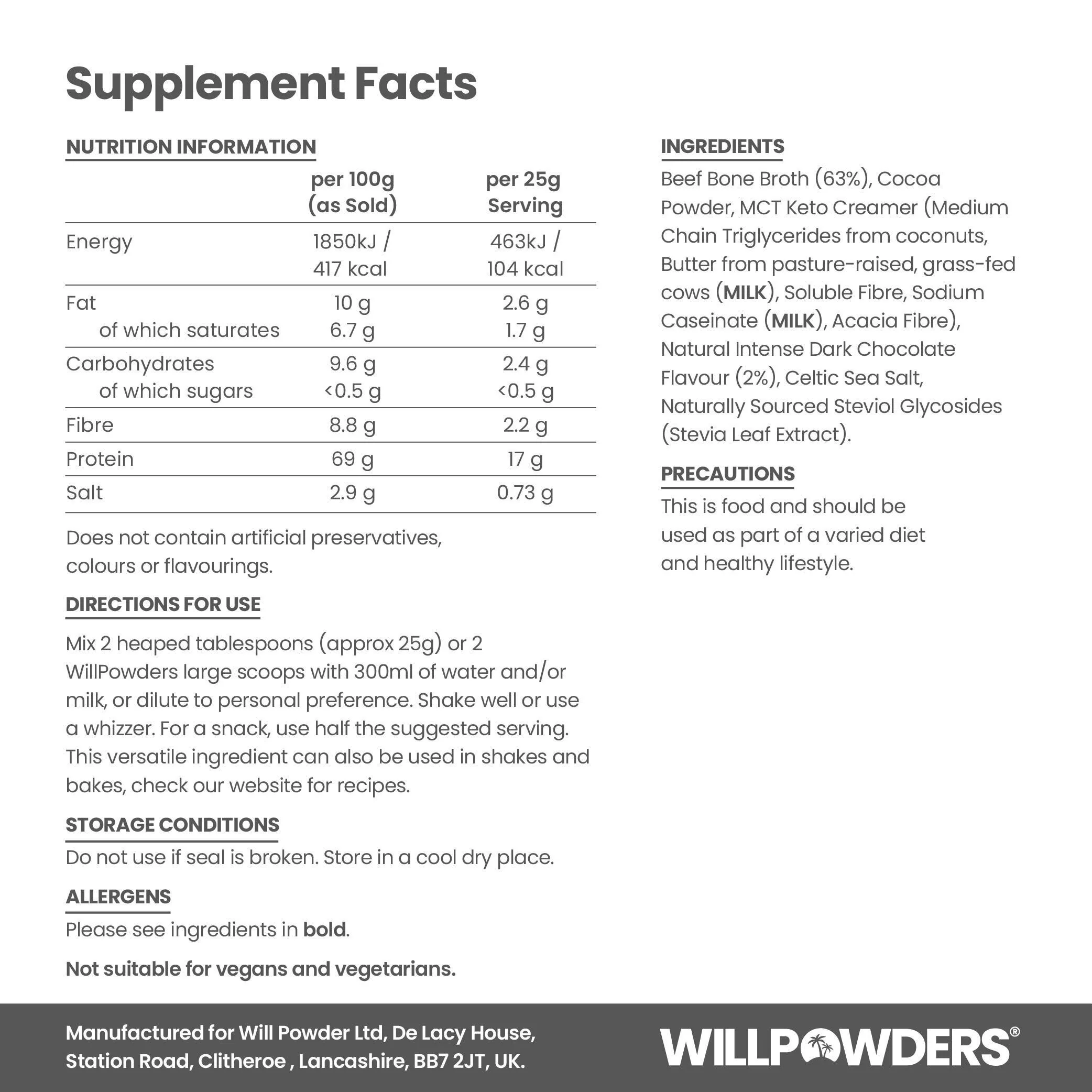 Dark Chocolate Keto Protein Powder - Image 7